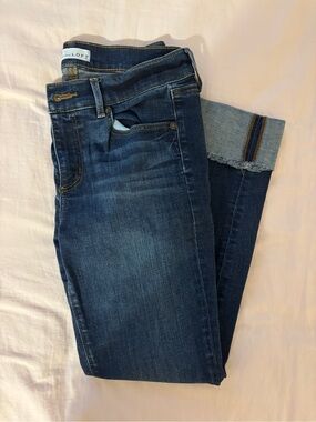 LOFT Dark Blue Cropped Ankle Jeans